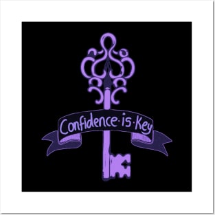 Confidence Is Key Purple Posters and Art